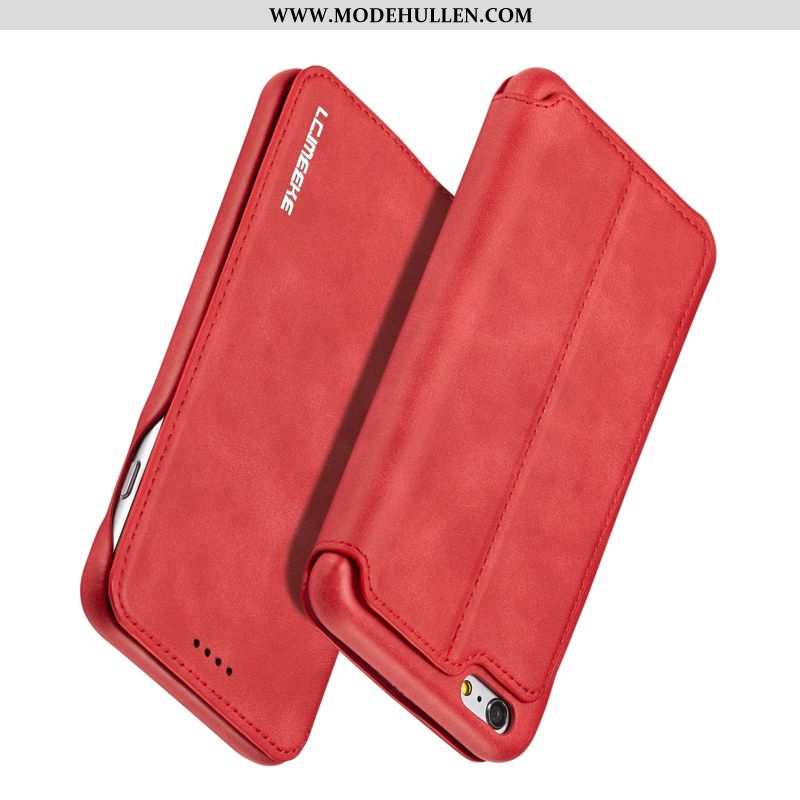 Hülle iPhone 6/6s Plus Leder Silikon Handy Alles Inklusive Neu Clamshell Braun