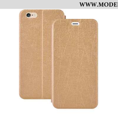 Hülle iPhone 6/6s Plus Lederhülle Weiche Folio Gold Schutz Handy