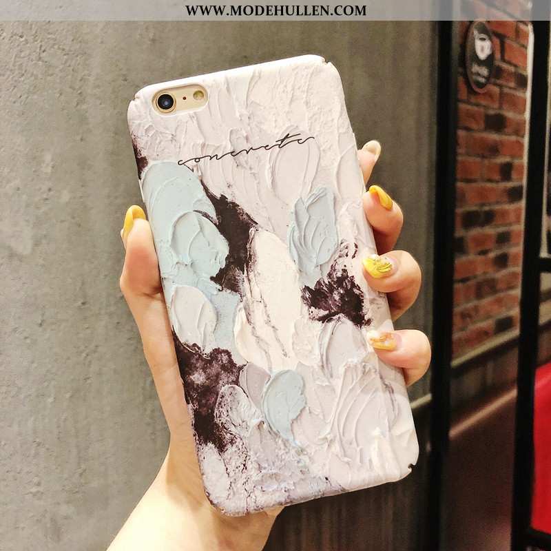 Hülle iPhone 6/6s Plus Retro Nubuck Case Schwer Kunst Graffiti Alles Inklusive Lila