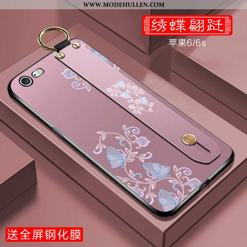 Hülle iPhone 6/6s Plus Silikon Chinesische Art Handy Alles Inklusive Anti-sturz Grün