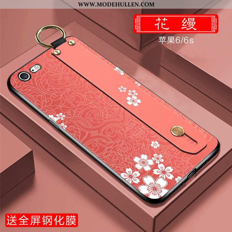 Hülle iPhone 6/6s Plus Silikon Chinesische Art Handy Alles Inklusive Anti-sturz Grün