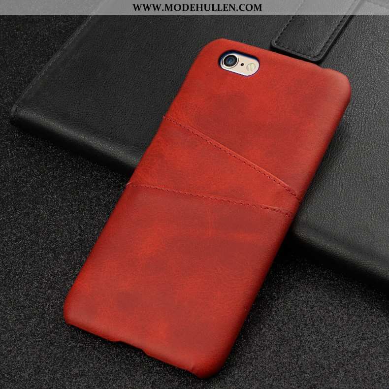 Hülle iPhone 6/6s Schutz Lederhülle Schwer Blau Case Neu