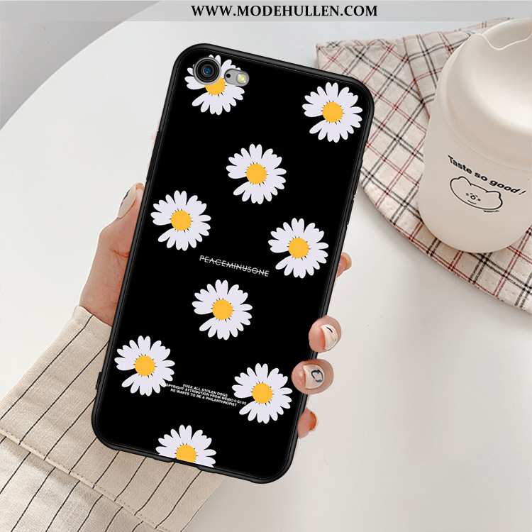 Hülle iPhone 6/6s Weiche Handy Schwarz Chrysanthemes Anti-sturz Case