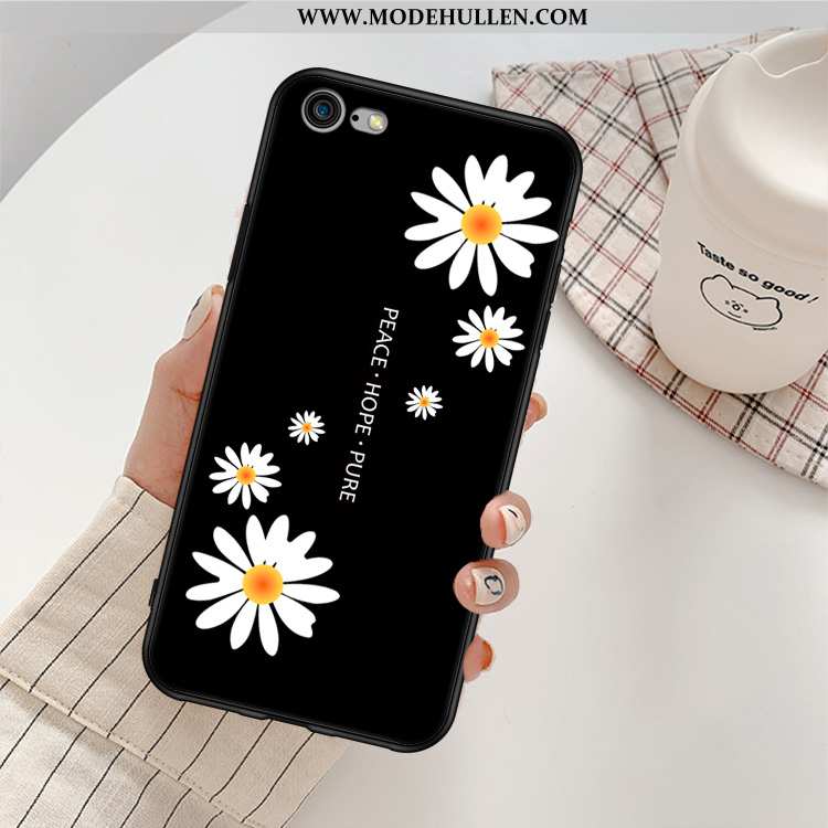 Hülle iPhone 6/6s Weiche Handy Schwarz Chrysanthemes Anti-sturz Case