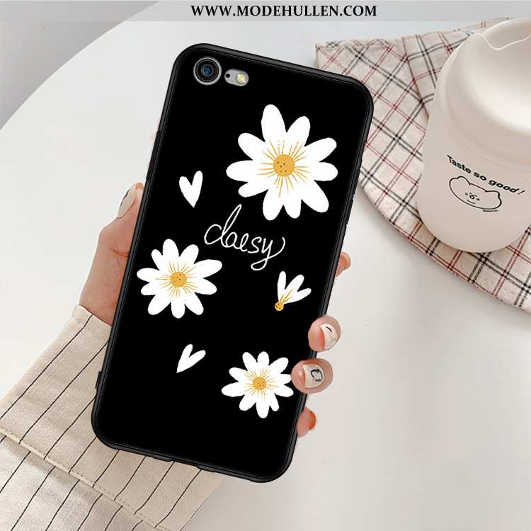 Hülle iPhone 6/6s Weiche Handy Schwarz Chrysanthemes Anti-sturz Case