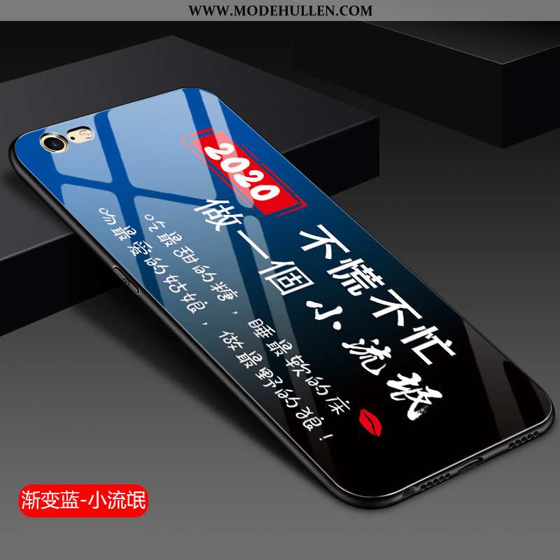 Hülle iPhone 6/6s Weiche Silikon Handy Anti-sturz Schutz Blau Persönlichkeit