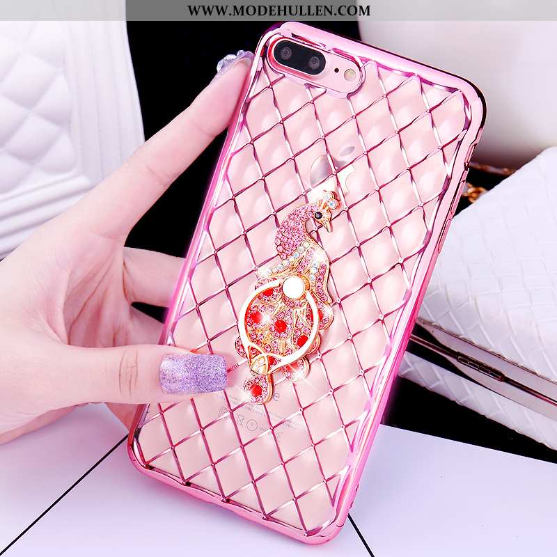 Hülle iPhone 7 Plus Nette Rosa Handy Ring Case Pu