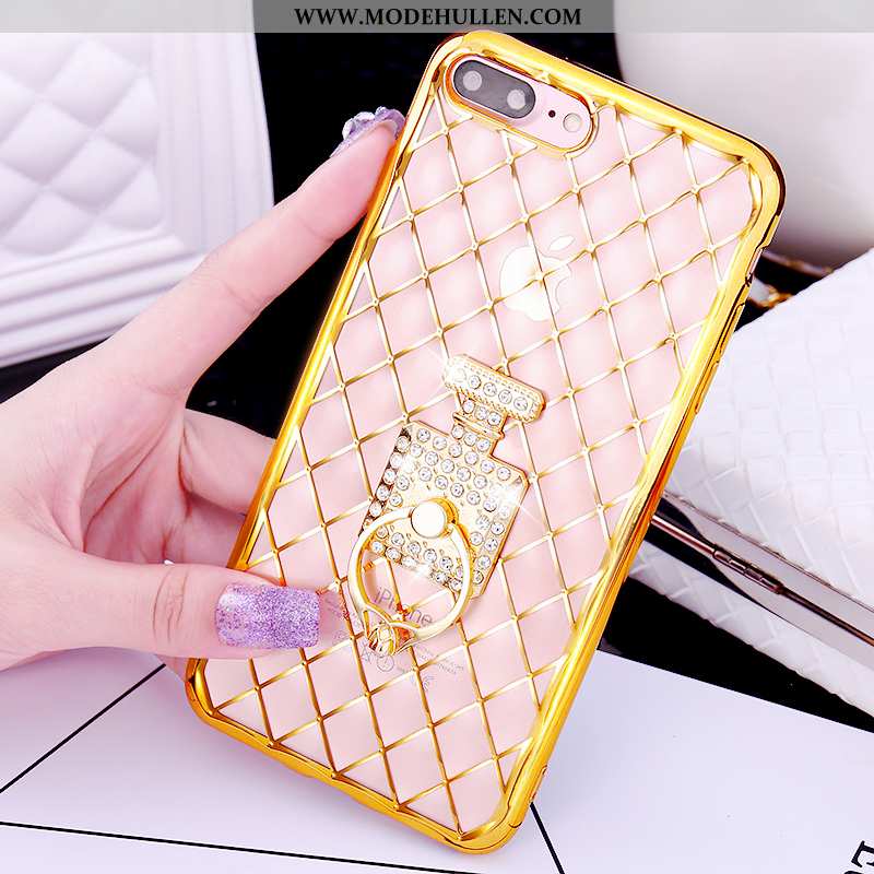 Hülle iPhone 7 Plus Nette Rosa Handy Ring Case Pu