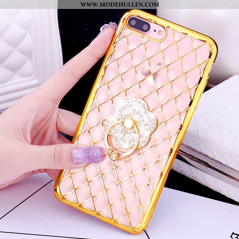Hülle iPhone 7 Plus Nette Rosa Handy Ring Case Pu