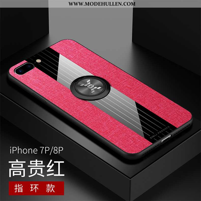 Hülle iPhone 7 Plus Persönlichkeit Muster Rot Anti-sturz Pu Einfach Groß Rote
