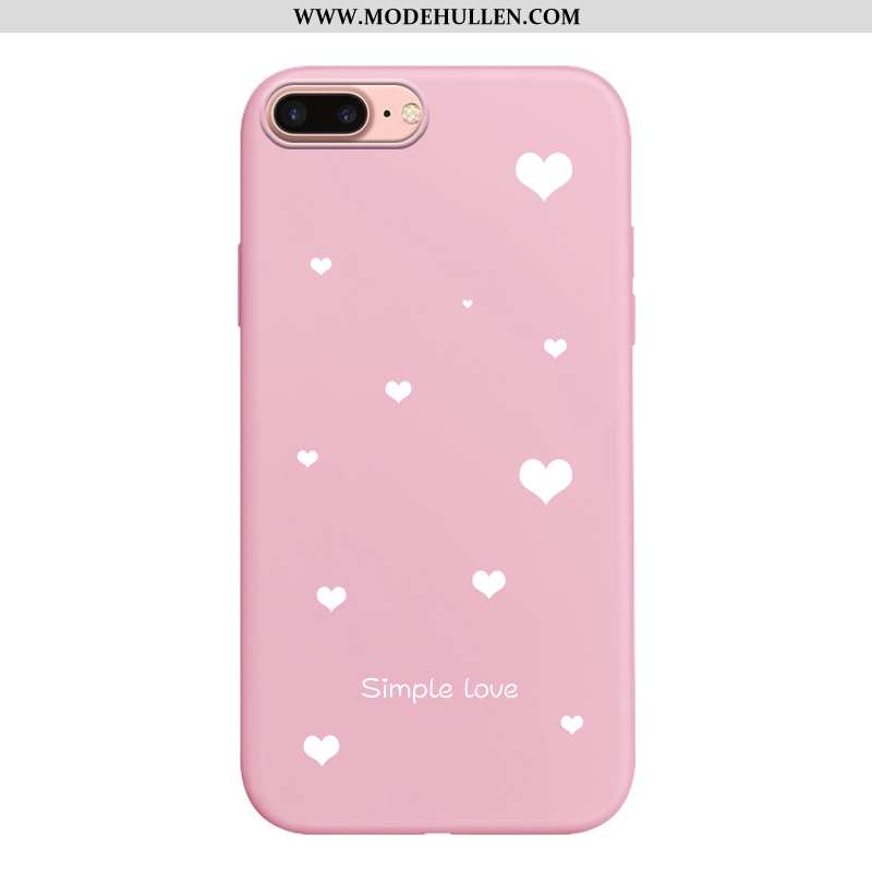 Hülle iPhone 7 Plus Schutz Persönlichkeit Silikon Alles Inklusive Einfach Karikatur Case Rosa