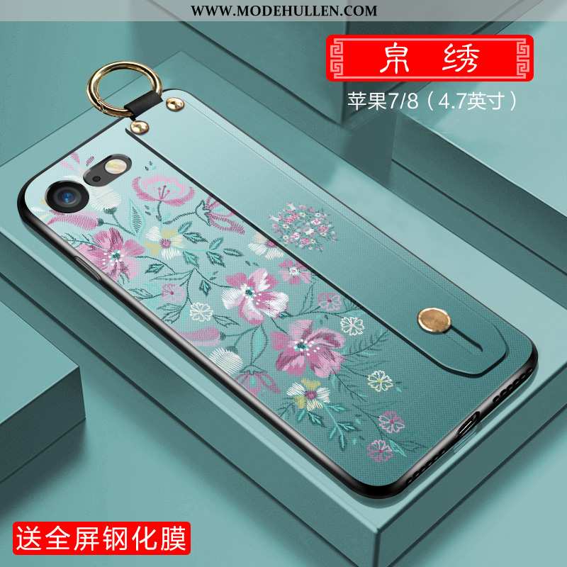 Hülle iPhone 7 Silikon Lila Alles Inklusive Anti-sturz Handy Chinesische Art