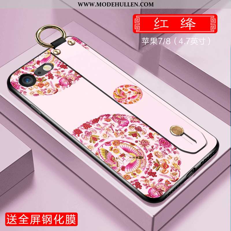 Hülle iPhone 7 Silikon Lila Alles Inklusive Anti-sturz Handy Chinesische Art