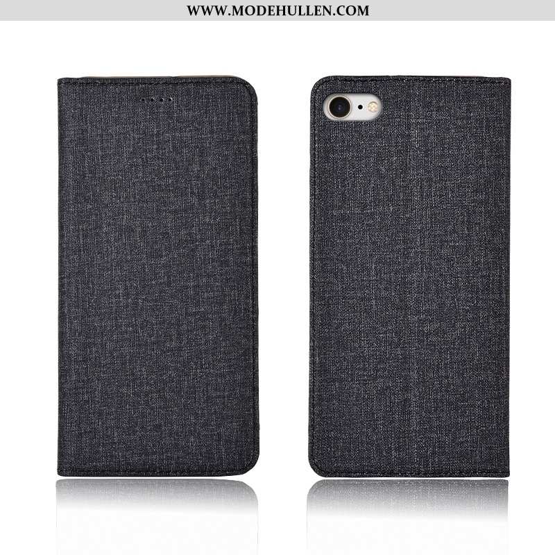 Hülle iPhone 7 Silikon Schutz Schwarz Einfassung Neu Baumwolle Und Leinen