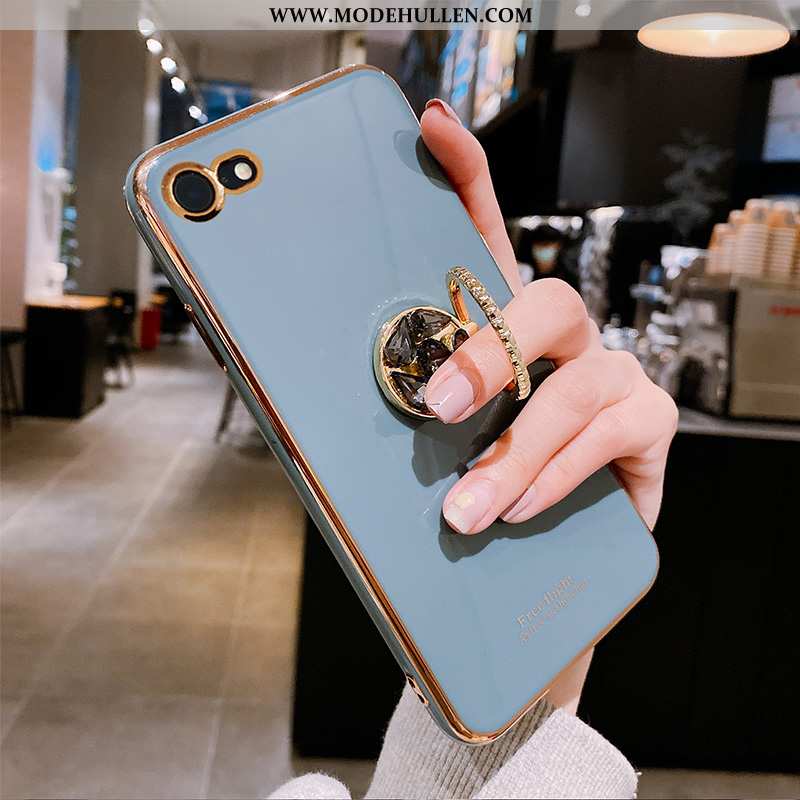 Hülle iPhone 7 Silikon Trend Kuh Blau Case Grün High-end