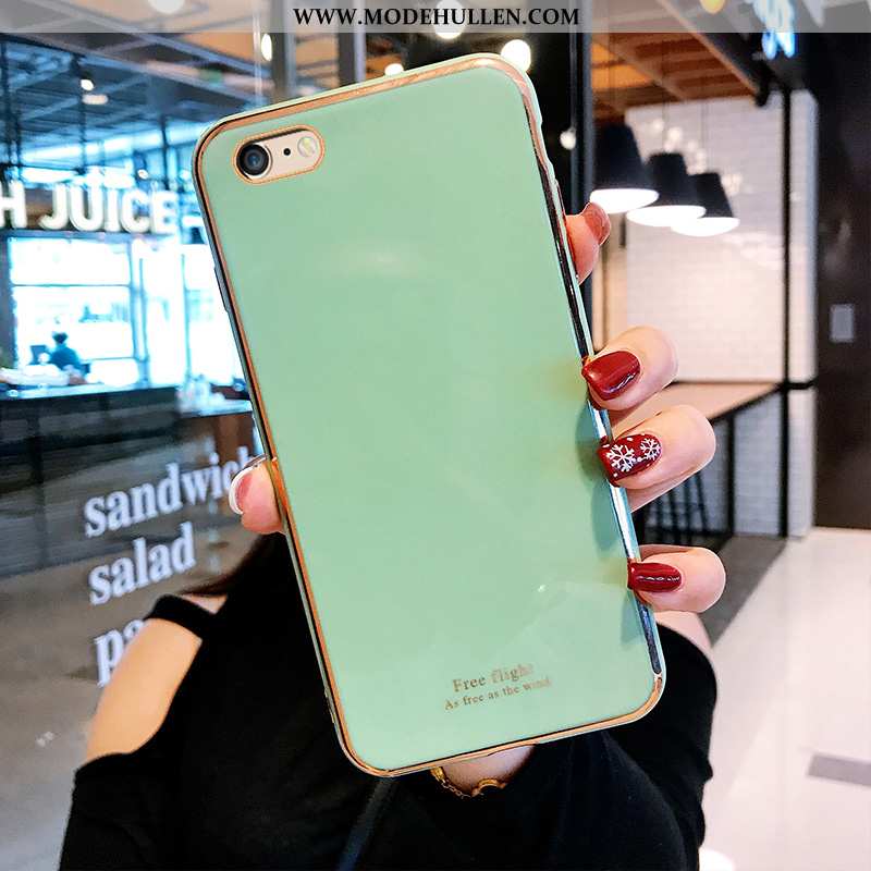 Hülle iPhone 8 Persönlichkeit Kreativ Blau Anti-sturz Einfarbig Leichter Luxus Überzug