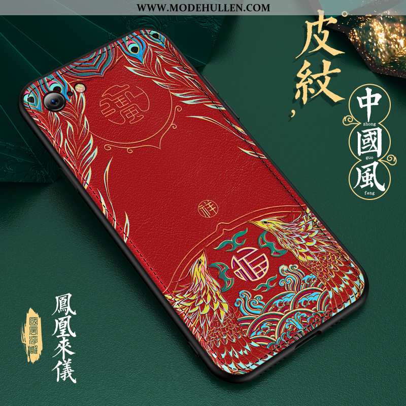 Hülle iPhone 8 Persönlichkeit Kreativ Silikon Trend Muster Anti-sturz Chinesische Art Grün