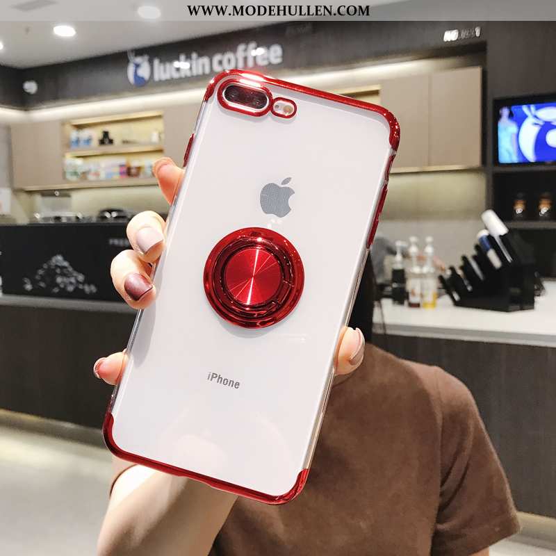 Hülle iPhone 8 Plus Hängende Verzierungen Trend Schutz Netto Rot Ring Neu Weiße