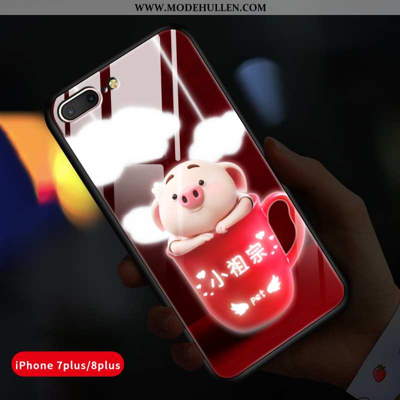Hülle iPhone 8 Plus Kreativ Trend Netto Rot Persönlichkeit Handy Liebhaber Rote