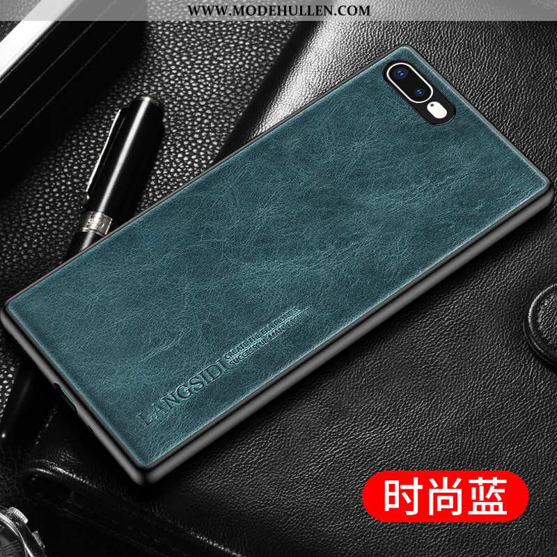 Hülle iPhone 8 Plus Luxus Persönlichkeit Hintere Abdeckung Angepasst Echt Leder Lederhülle Rote