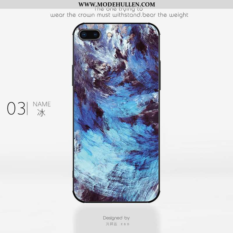 Hülle iPhone 8 Plus Super Dünne Handy Trend Neu Einfach Blau