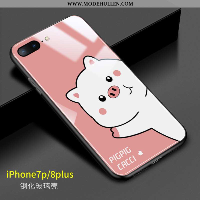 Hülle iPhone 8 Plus Weiche Schutz Grün Handy Glas Mini Hund