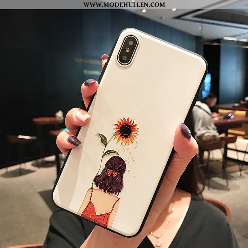 Hülle iPhone X Kreativ Trend Einfach Super Weiche Neu Weiß Weiße