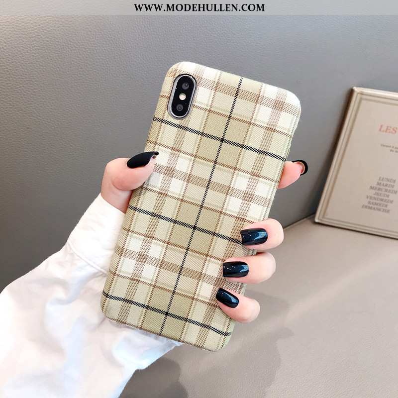 Hülle iPhone X Persönlichkeit Plüsch Wind Case Mini Handy Rosa