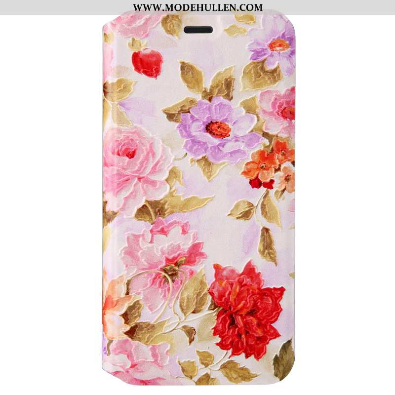 Hülle iPhone X Prägung Karikatur Trend Handy Case Schutz Blau