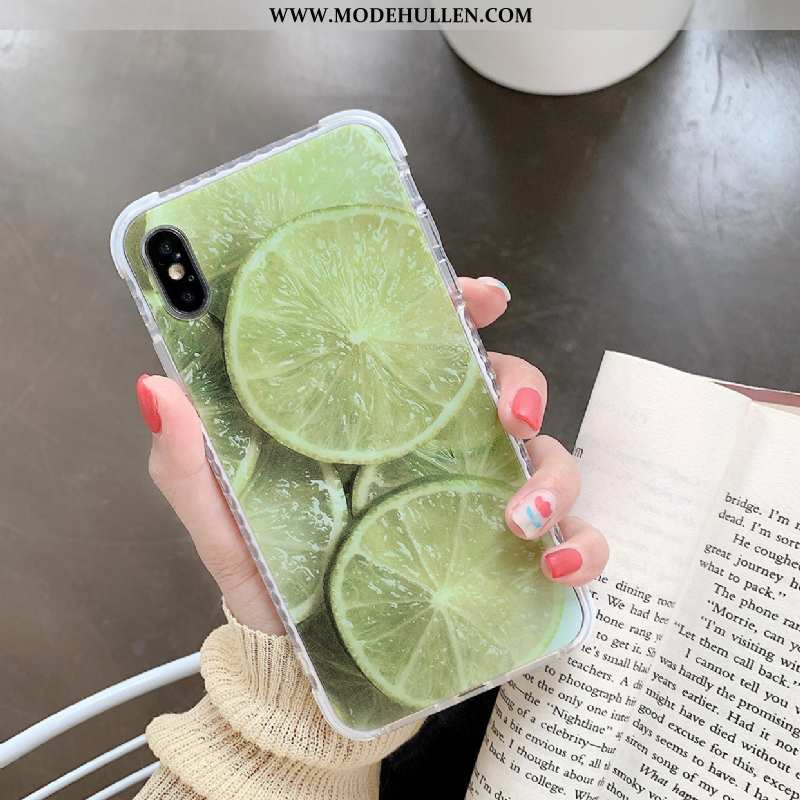 Hülle iPhone X Trend Silikon Handy Anti-sturz Alles Inklusive Case Grün