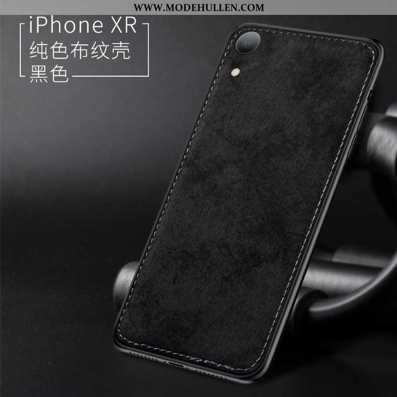 Hülle iPhone Xr Super Weiche Neu Stoff Dünne Grau Anti-sturz