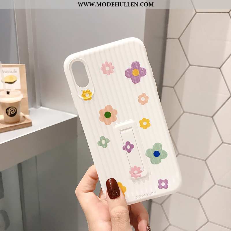 Hülle iPhone Xs Hängender Hals Weiche Neu Mini Unsichtbar Kreativ Frisch Weiße