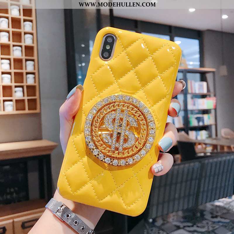 Hülle iPhone Xs Lederhülle Schutz Case Handy Netto Rot Gold Weiße