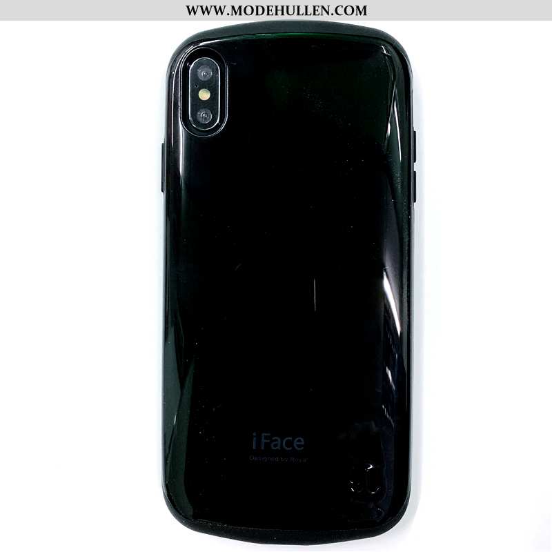 Hülle iPhone Xs Max Anti-sturz Handy Candy Farbe Alles Inklusive Case Schwarz