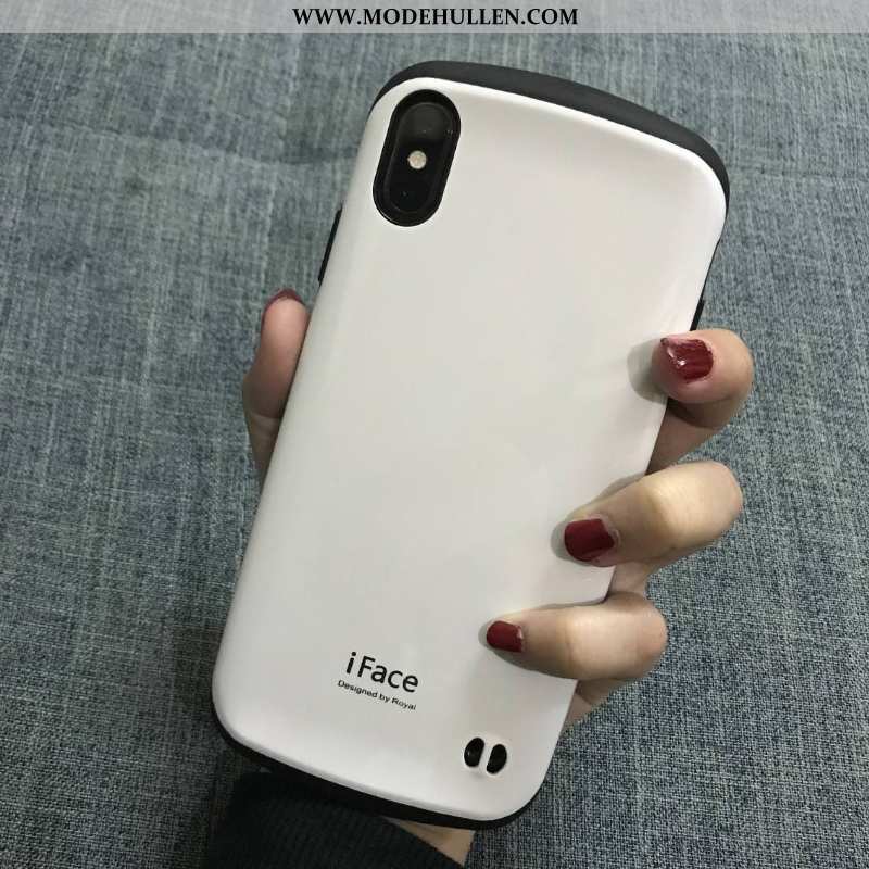 Hülle iPhone Xs Max Anti-sturz Handy Candy Farbe Alles Inklusive Case Schwarz