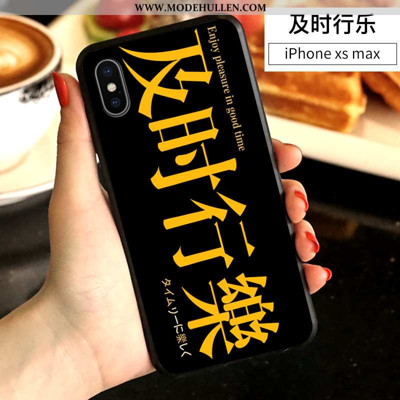 Hülle iPhone Xs Max Nette Silikon Case Persönlichkeit Weiß Kreativ Handy Weiße