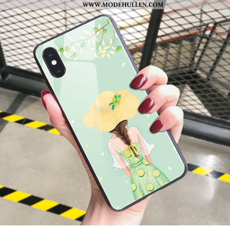 Hülle iPhone Xs Max Persönlichkeit Super Kunst Rosa Temperieren Handy