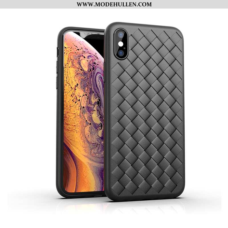 Hülle iPhone Xs Max Schutz Kreativ Einfach Super Handy Schwarz Business