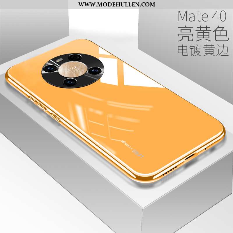 Hülle Huawei Mate 40 Glas Trend Netto Rot Handy Neu Weiß Gelbe