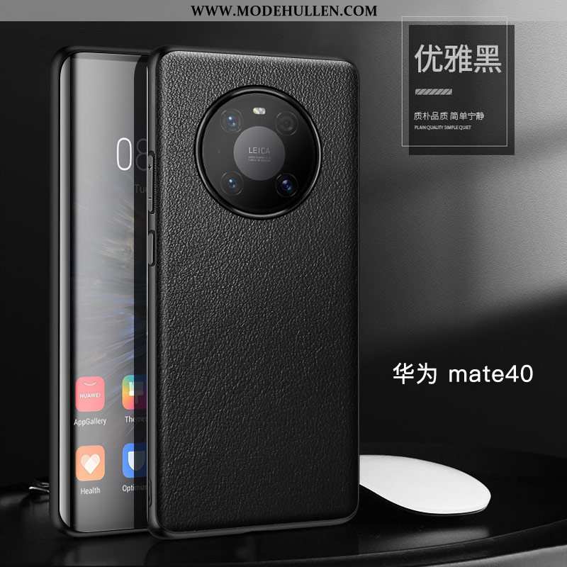 Hülle Huawei Mate 40 Leder Trend Kuh Neu Anti-sturz Handy Schutz Grün