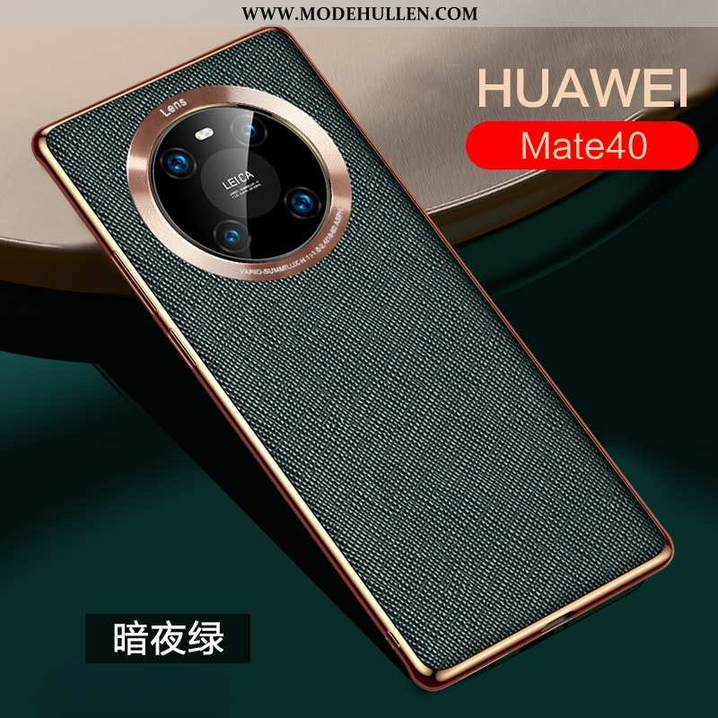 Hülle Huawei Mate 40 Lederhülle Luxus Alles Inklusive Anti-sturz High-end Schutz Handy Rosa