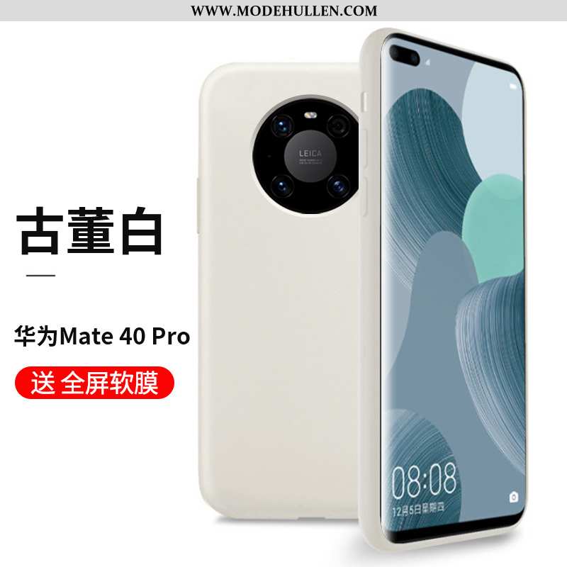 Hülle Huawei Mate 40 Pro Dünne Silikon Persönlichkeit Blau Weiche High-end Alles Inklusive