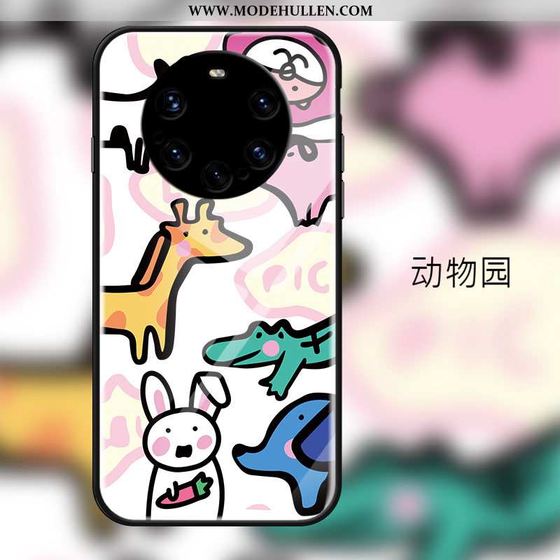 Hülle Huawei Mate 40 Pro+ Karikatur Nette Farbe Case Frisch Temperieren Tier Bunte