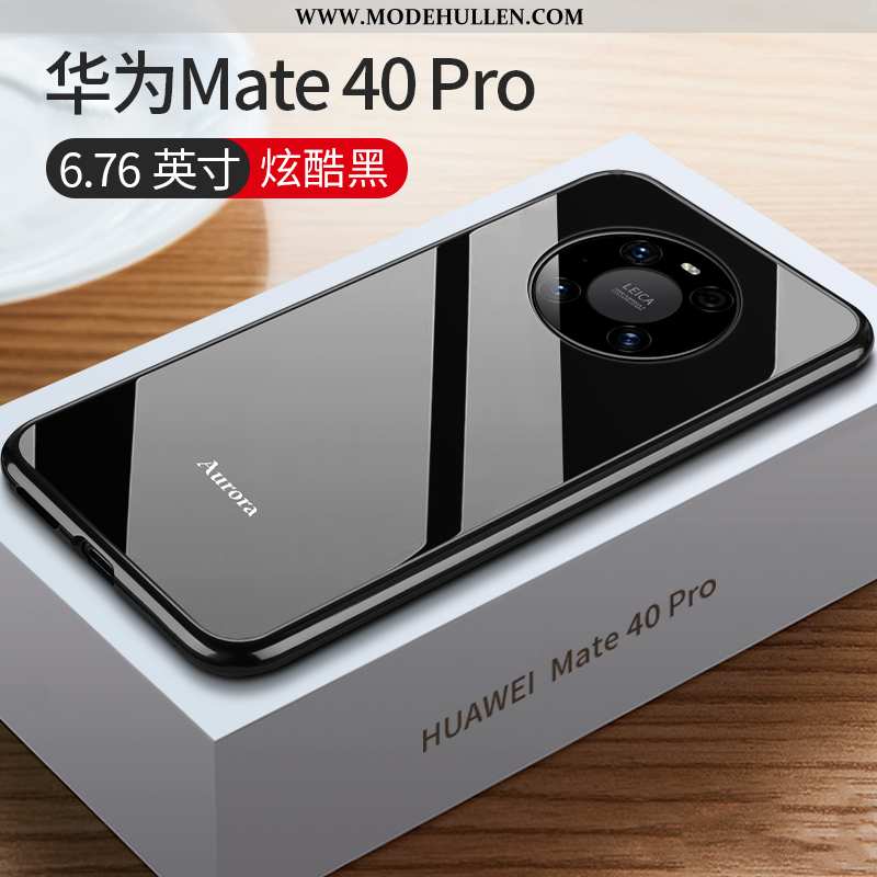 Hülle Huawei Mate 40 Pro Metall Schutz Dünne Netto Rot Case Super Grenze Blau