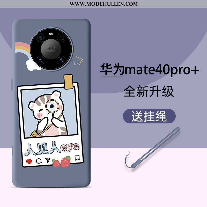 Hülle Huawei Mate 40 Pro+ Silikon Persönlichkeit Karikatur Alles Inklusive Handy Anti-sturz Blau