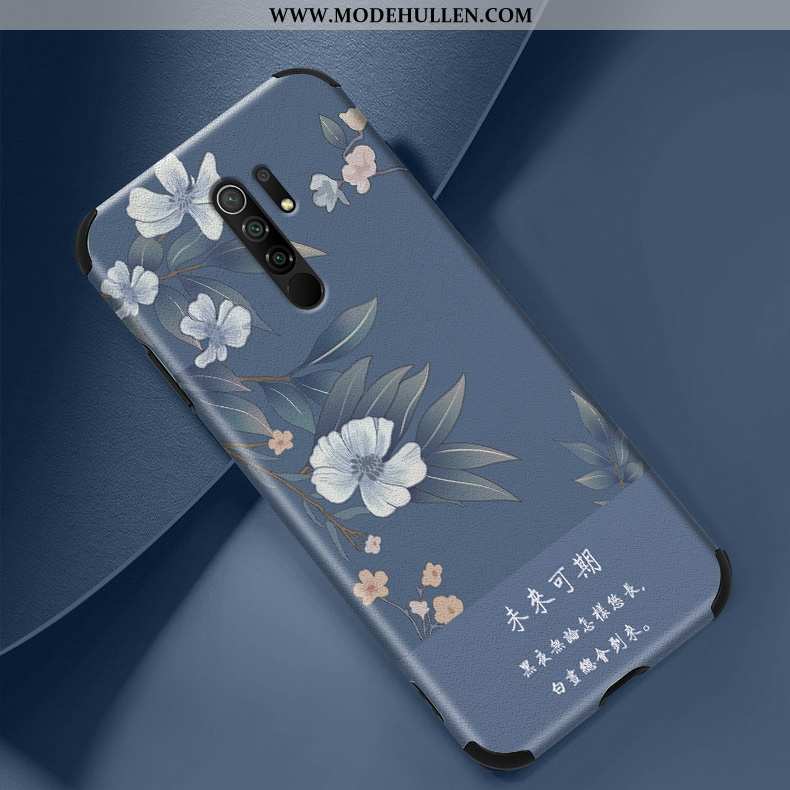 Hülle Xiaomi Redmi 9 Kreativ Prägung Silikon Super Dünne Persönlichkeit Nubuck Grün
