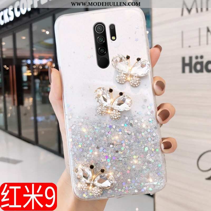 Hülle Xiaomi Redmi 9 Schutz Luxus Case Anti-sturz Neu Transparent Rosa