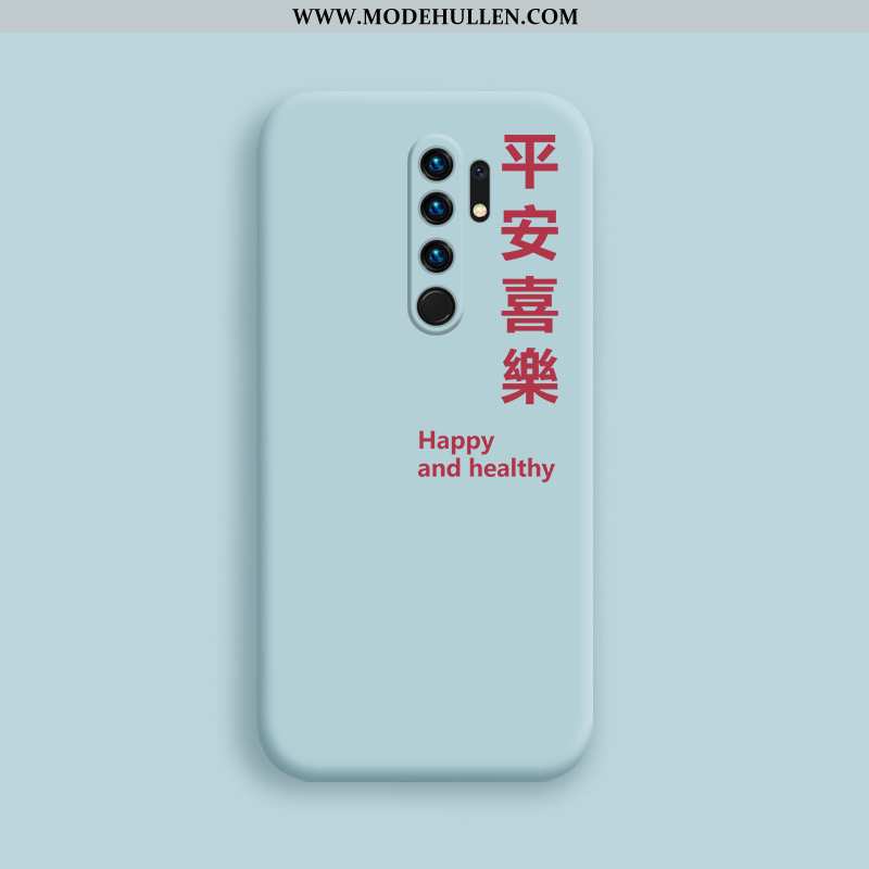 Hülle Xiaomi Redmi 9 Weiche Dünne Blau Netto Rot Persönlichkeit Trend Einfach