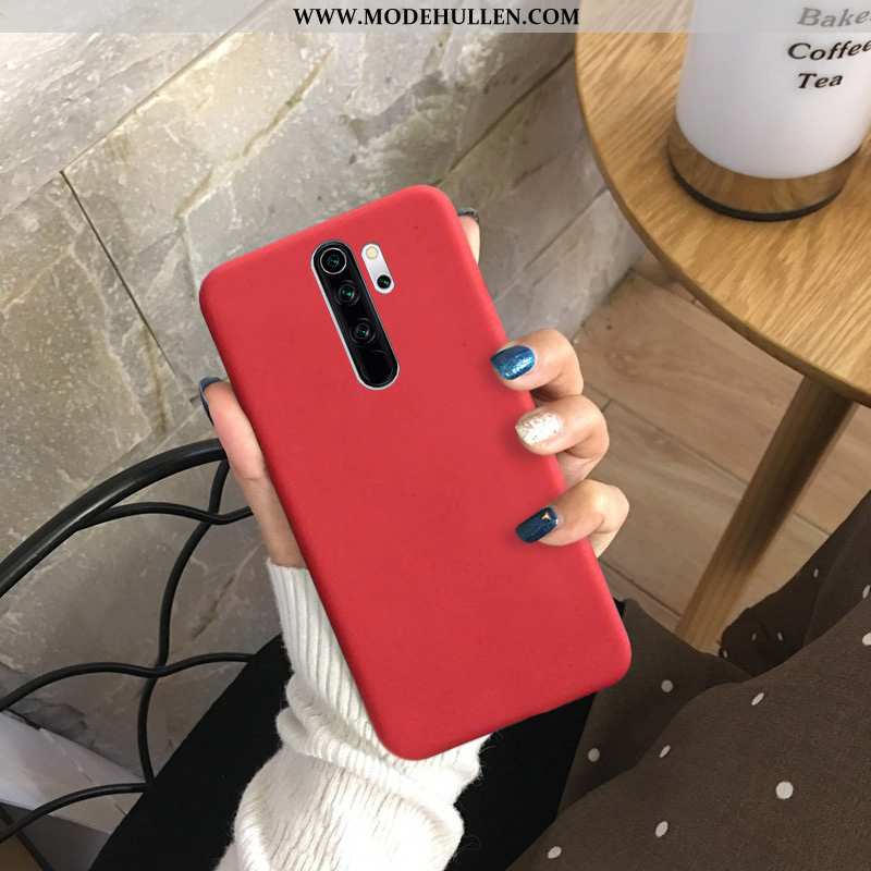 Hülle Xiaomi Redmi 9 Weiche Silikon Case Nubuck Persönlichkeit Mini Rosa