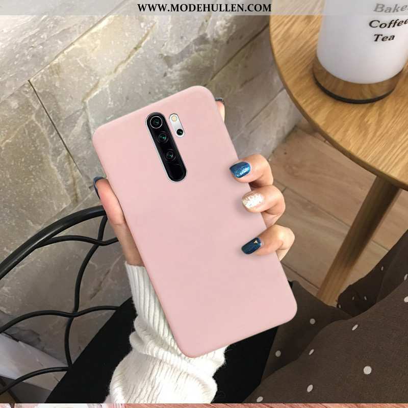 Hülle Xiaomi Redmi 9 Weiche Silikon Case Nubuck Persönlichkeit Mini Rosa